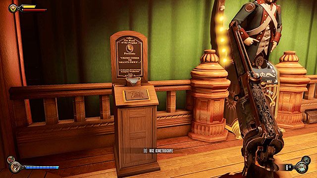 Klub Dobre Czasy, przed wejściem na widownię - Rozdział 17-18 | Punkty widokowe (kinetoskopy i teleskopy) | BioShock Infinite - BioShock: Infinite - poradnik do gry