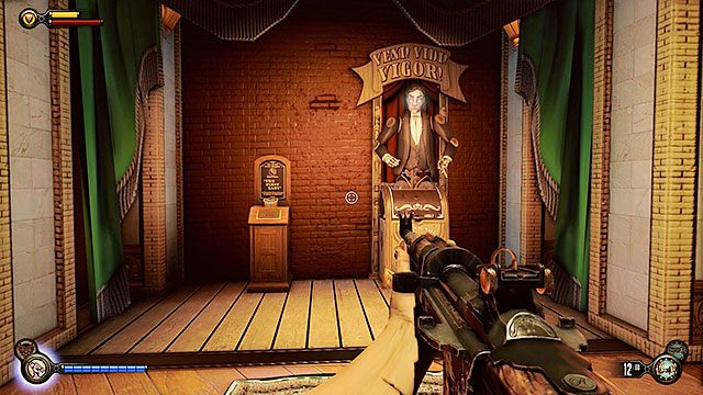 Klub Dobre Czasy, za toaletami, na przeciwko sceny - Rozdział 17-18 | Punkty widokowe (kinetoskopy i teleskopy) | BioShock Infinite - BioShock: Infinite - poradnik do gry