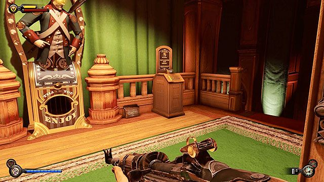 Klub Dobre Czasy, przed wejściem na widownię (po przejściu przez wyrwę) - Rozdział 17-18 | Punkty widokowe (kinetoskopy i teleskopy) | BioShock Infinite - BioShock: Infinite - poradnik do gry
