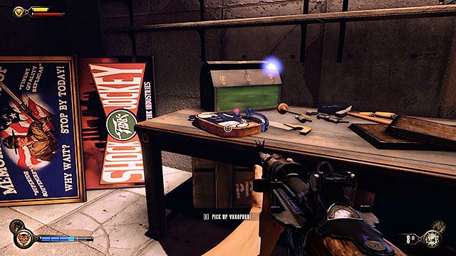 Dziedziniec, mały magazyn na parterze (po walce z ludźmi Stalea) - Rozdział 9-16 | Infuzje | BioShock Infinite - BioShock: Infinite - poradnik do gry