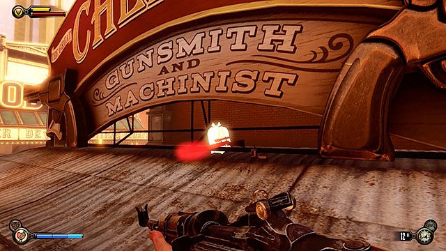 Plac Żarliwości, pod szyldem warsztatu rusznikarza - Rozdział 17-18 | Wyposażenie | BioShock Infinite - BioShock: Infinite - poradnik do gry