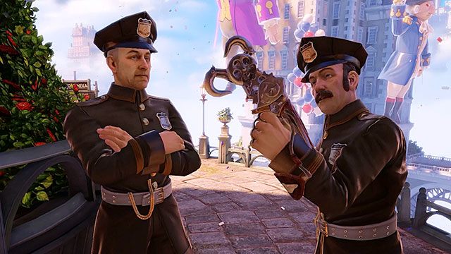 Policjanci i pospolici członkowie Voksów są najczęściej spotykaną i zarazem najsłabszą grupą przeciwników - Pospolici przeciwnicy | Przeciwnicy | BioShock Infinite - BioShock: Infinite - poradnik do gry