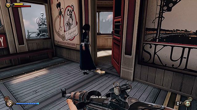 Druga kabina gondoli zamknięta jest na prosty zamek, niewymagający wytrychów - Idź do domu Comstocka | Rozdział 28 - Emporium | BioShock Infinite - BioShock: Infinite - poradnik do gry