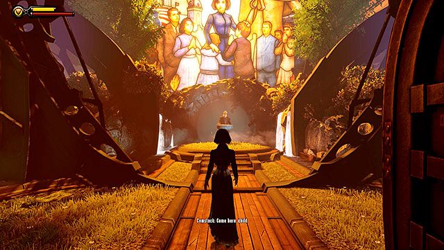 Przejdź przez pierwsze pomieszczenie na górnym pokładzie i skonfrontuj się z Comstockiem - Znajdź Comstocka | Rozdział 38 - Pokład Inżynieryjny | BioShock Infinite - BioShock: Infinite - poradnik do gry