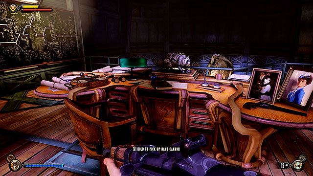 Na tym samym półpiętrze znajdziesz również wejście do gabinetu Comstocka - Znajdź panel sterowania | Rozdział 38 - Pokład Inżynieryjny | BioShock Infinite - BioShock: Infinite - poradnik do gry