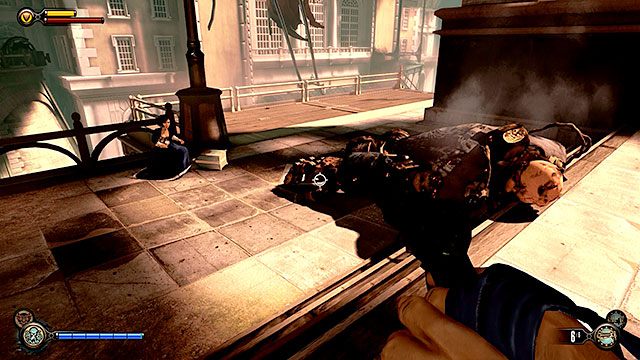 Dzielnica finansowa, pozostałość po Złotej Rączce na placu przed Bankiem Proroka - Rozdział 30-31 | Wyposażenie | BioShock Infinite - BioShock: Infinite - poradnik do gry