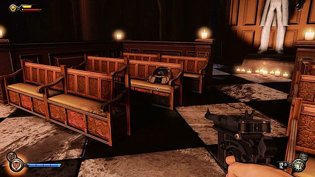 Bractwo Kruka, ława w kaplicy, w której Kruk głosił kazanie - Rozdziały 4 | Voksofony | BioShock Infinite - BioShock: Infinite - poradnik do gry
