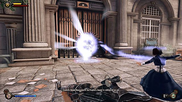 Jedną z najważniejszych umiejętności Elizabeth jest otwieranie wyrw - Umiejętności | Elizabeth | BioShock Infinite - BioShock: Infinite - poradnik do gry