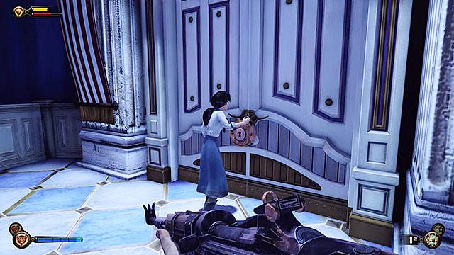 Po dotarciu do Pawilonu Patrioty spotkasz na swojej drodze konstrukt z Korbaczem - Sejfy i zamknięte drzwi | Wytrychy | BioShock Infinite - BioShock: Infinite - poradnik do gry