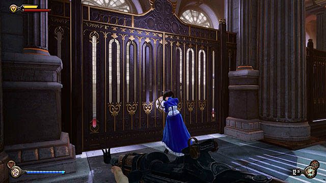 Po wejściu na stację gondoli odszukaj zamkniętą bramę po lewej stronie - Sejfy i zamknięte drzwi | Wytrychy | BioShock Infinite - BioShock: Infinite - poradnik do gry