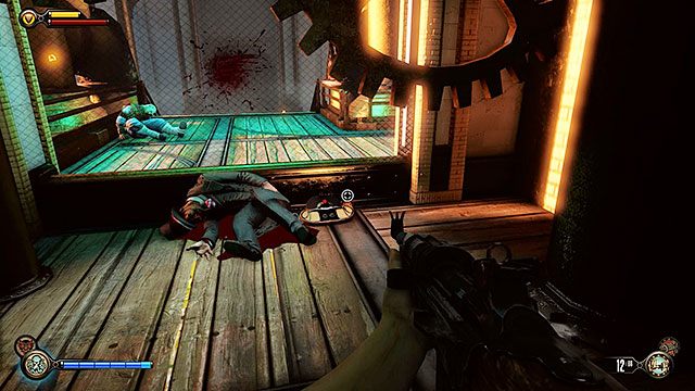 Zanim ruszysz w stronę okrętu, skręć do pomieszczenia na prawo - Wejdź na pokład Pierwszej Damy | Rozdział 27 - Fabryka | BioShock Infinite - BioShock: Infinite - poradnik do gry