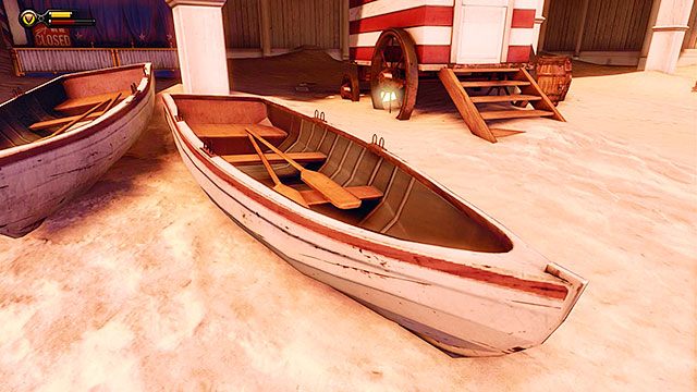 Po wylądowaniu na plaży, Elizabeth ruszy przodem i zgubisz ją z oczu - Znajdź Elizabeth | Rozdział 7 - Zatoka okrętów | BioShock Infinite - BioShock: Infinite - poradnik do gry