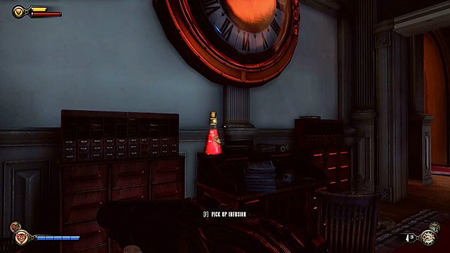 Schody zaprowadzą Cię do wnętrza kasy biletowej - Ścigaj Elizabeth | Rozdział 7 - Zatoka okrętów | BioShock Infinite - BioShock: Infinite - poradnik do gry