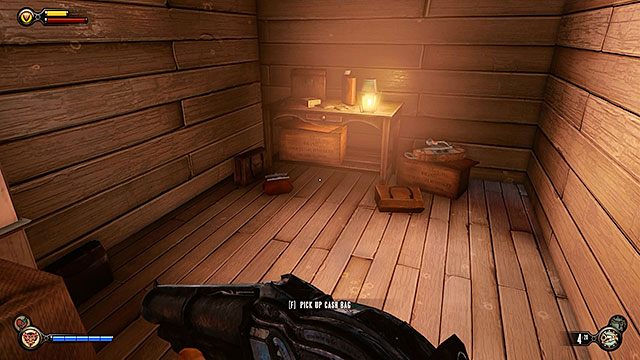 Na końcu korytarza, za drzwiami znajduje się klatka schodowa prowadząca w dół - Ścigaj Elizabeth | Rozdział 7 - Zatoka okrętów | BioShock Infinite - BioShock: Infinite - poradnik do gry