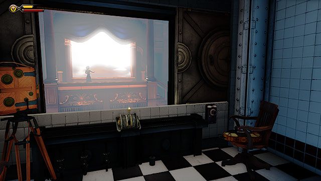 Wyspa Pomnika, W pomieszczeniu obserwacji obiektów nr 4 - Rozdziały 6-7 | Voksofony | BioShock Infinite - BioShock: Infinite - poradnik do gry