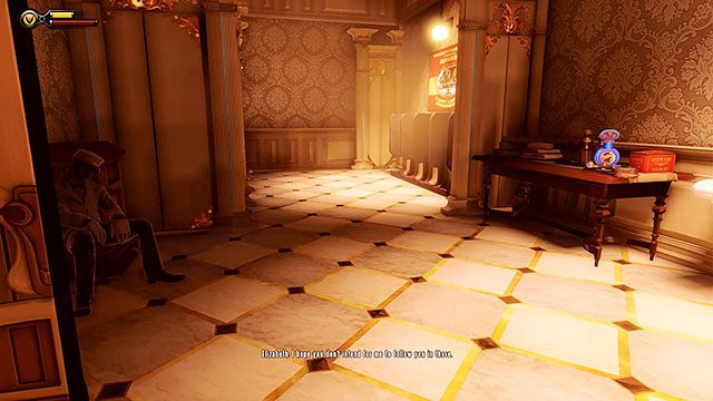 Salon gier, w toalecie dla białych, na lewo od Salonu gier - Rozdziały 6-7 | Voksofony | BioShock Infinite - BioShock: Infinite - poradnik do gry