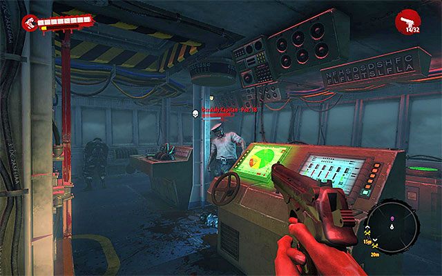 Zejdź po drabinie żeby dotrzeć do mostku kapitańskiego - Zabij wszystkie zombie | Prolog - Sztorm | Solucja Dead Island Riptide - Dead Island Riptide - poradnik do gry