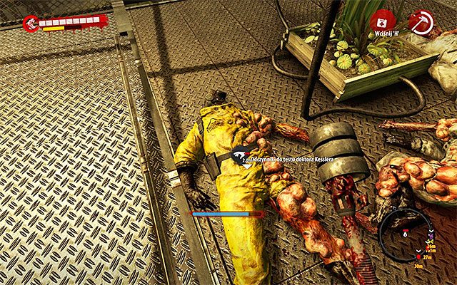 Po zlikwidowaniu pierwszego grenadiera zbadaj jego zwłoki, odnajdując odczynnik - Zdobądź odczynniki od zmutowanych naukowców | Rozdział 4 - Dr Kessler - Dead Island Riptide - poradnik do gry