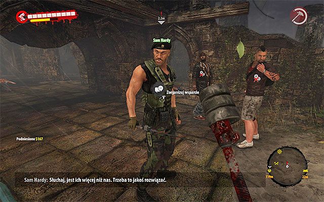 Zadbaj o to żeby uzupełnić zapasy oraz naprawić/ulepszyć posiadane bronie - Porozmawiaj z pułkownikiem Samem Hardym | Rozdział 5 - Ciężki sprzęt - Dead Island Riptide - poradnik do gry