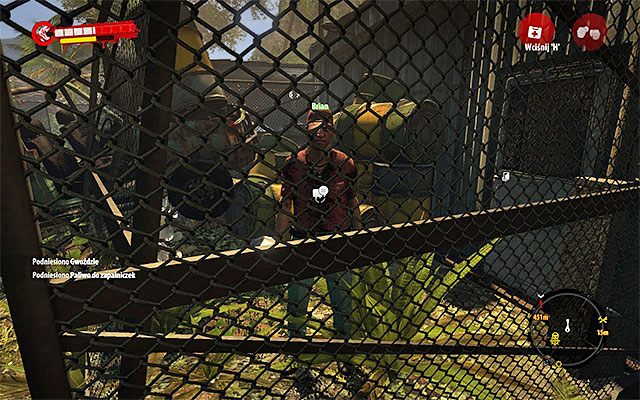 Po wyeliminowaniu wszystkich zombiaków podejdź do siatki i porozmawiaj z Brianem - Uratuj Briana | Poboczne zadania - Dżungla | Dead Island Riptide - Dead Island Riptide - poradnik do gry