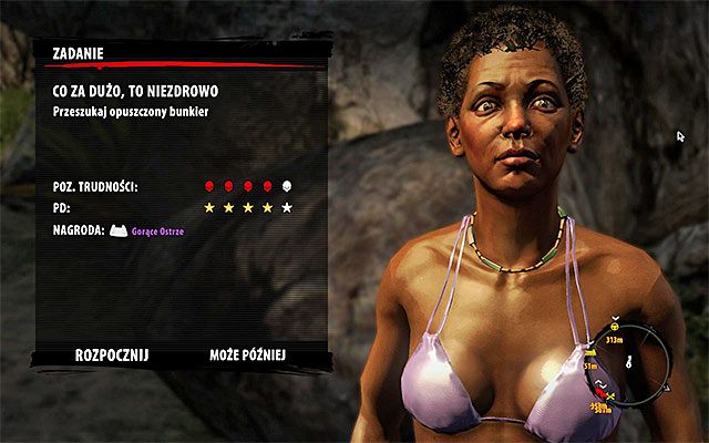 Szansa na rozpoczęcie tego zadania pojawia się po zaliczeniu pobocznej misji W zasięgu, czyli po odnalezieniu wojskowych skrzyń z zaopatrzeniem - Co za dużo, to niezdrowo | Poboczne zadania - Dżungla | Dead Island Riptide - Dead Island Riptide - poradnik do gry