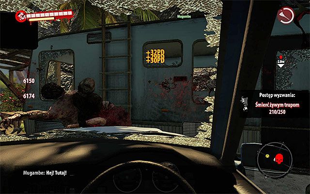 Założenia są bardzo proste - musisz pozbyć się wszystkich zombiaków zgromadzonych wokół przyczepy kempingowej - Uratuj Mugambe | Poboczne zadania - Dżungla | Dead Island Riptide - Dead Island Riptide - poradnik do gry