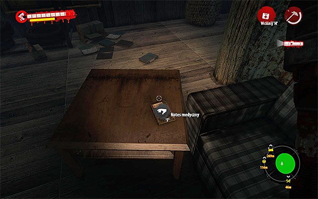 Poszukiwany notes medyczny leży na stoliku przy zabarykadowanym głównym wejściu do gabinetu - Medycyna alternatywna | Poboczne zadania - Dżungla | Dead Island Riptide - Dead Island Riptide - poradnik do gry