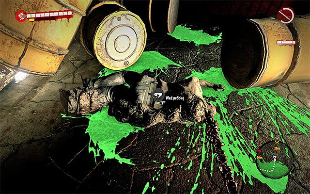 Tym razem musisz zbadać zwłoki zmutowanej kreatury, pozyskując w ten sposób próbkę tkanki - Lekcja historii | Poboczne zadania - Dżungla | Dead Island Riptide - Dead Island Riptide - poradnik do gry