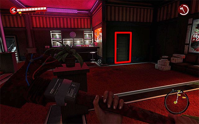 Powróć w okolice baru zlokalizowanego przy głównym wejściu do budynku kina - Porozmawiaj z Jacqueline | Rozdział 8 - W pierwszym rzędzie - Dead Island Riptide - poradnik do gry