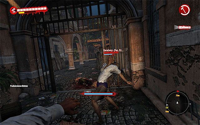Idź dalej na zachód, a następnie skręć na północny-zachód, docierając do pokazanego na powyższym screenie niewielkiego przejścia - Idź do Bazy Wojskowej | Rozdział 9 - Zmilitaryzowana strefa - Dead Island Riptide - poradnik do gry
