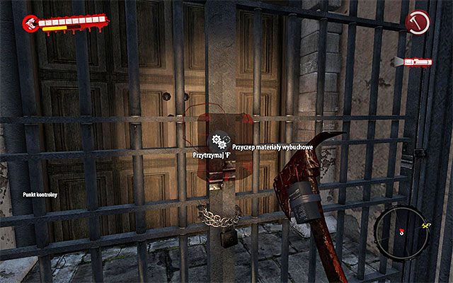 Powróć ze zdobytymi materiałami wybuchowymi do wejścia do głównego budynku Bazy Wojskowej - Wysadź bramę | Rozdział 9 - Zmilitaryzowana strefa | Dead Island Riptide - Dead Island Riptide - poradnik do gry