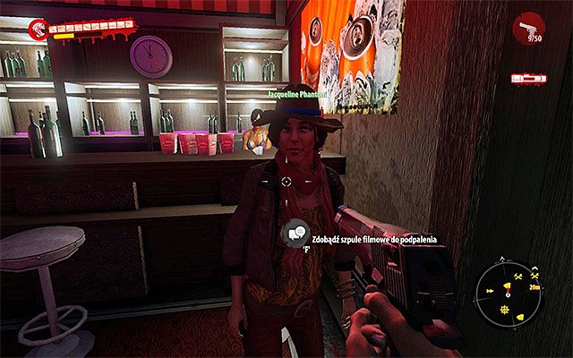 Jacqueline Phantom odnajdziesz przy barze - Przekonaj Jacqueline do spalenia szpul filmowych | Rozdział 10 - Ratunek - Dead Island Riptide - poradnik do gry