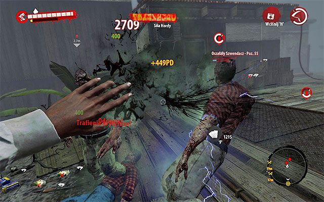W trakcie walk pamiętaj naturalnie o ratowaniu chwytanych przez zombiaki sojuszników - Przetrwaj atak | Rozdział 10 - Ewakuacja | Dead Island Riptide - Dead Island Riptide - poradnik do gry
