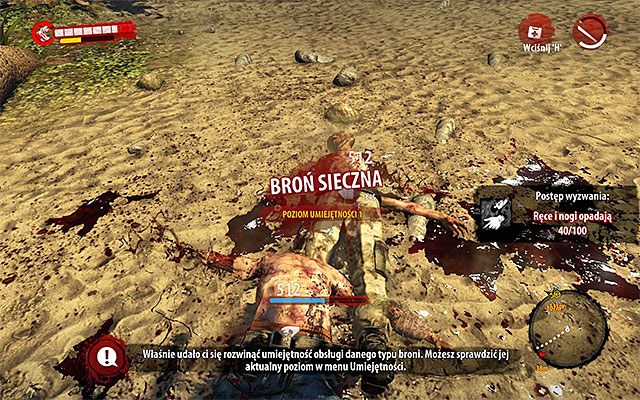 Nowością w Dead Island Riptide jest możliwość podnoszenia swoich umiejętności w obsłudze konkretnych typów broni - Rozwój postaci i jej wyposażenie | Sterowanie w Dead Island Riptide - Dead Island Riptide - poradnik do gry