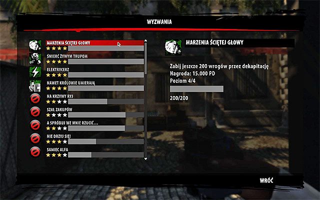 Wyzwania pod wieloma względami przypominają osiągnięcia - Wyzwania | Wyzwania i osiągnięcia | Dead Island Riptide - Dead Island Riptide - poradnik do gry