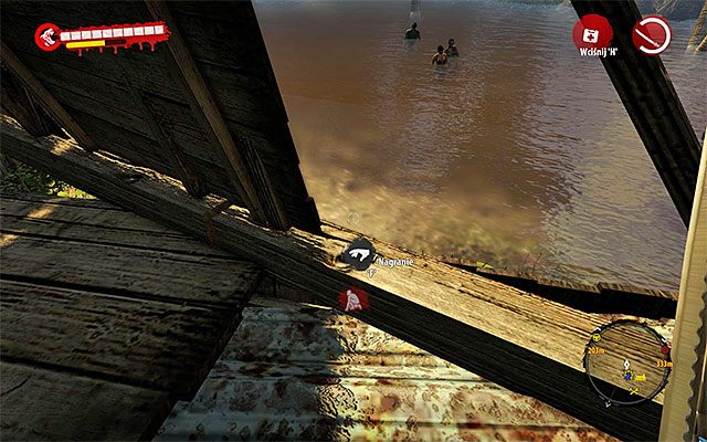Po dotarciu w okolice szopy skorzystaj z drabinki i rozejrzyj się po okolicy za leżącym na podłodze nagraniem - Nagrania - Dżungla | Sekrety | Dead Island Riptide - Dead Island Riptide - poradnik do gry