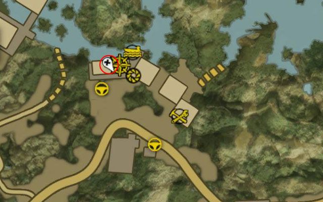Przewodnik znajduje się przy głównej drodze, na terenie Ośrodka Wypoczynkowego Zimakani - Przewodniki - Dżungla - Sekrety - Dead Island Riptide - poradnik do gry