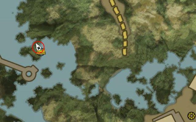 Przewodnik znajduje się na niewielkiej wysepce na bagnach na zachód od Wioski Mataka - Przewodniki - Dżungla - Sekrety - Dead Island Riptide - poradnik do gry