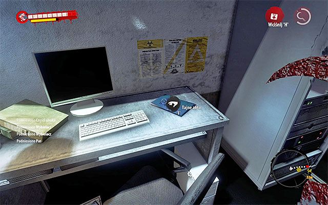 Tajne akta znajdują się wewnątrz głównego budynku Bazy Wojskowej, a konkretnie w pomieszczeniu komunikacji radiowej, w którym kończy się rozwiązywanie zadania Zmilitaryzowana strefa - Akta - Henderson | Sekrety | Dead Island Riptide - Dead Island Riptide - poradnik do gry