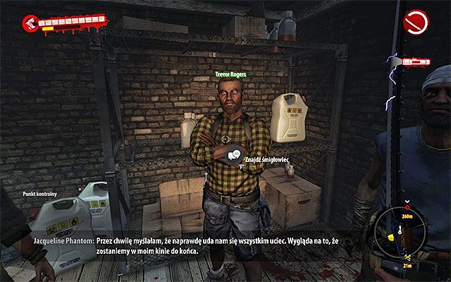 Trevor Rogers przebywa wewnątrz niewielkiego składziku zlokalizowanego na dachu Kina na starym mieście i musisz oczywiście z nim porozmawiać - Porozmawiaj z Trevorem | Rozdział 11 - Katastrofa | Dead Island Riptide - Dead Island Riptide - poradnik do gry