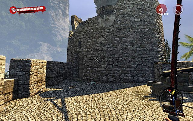 Podejdź do drugiej drabiny i zejdź po niej na dół - Idź do wieży fortu | Rozdział 11 - Katastrofa | Dead Island Riptide - Dead Island Riptide - poradnik do gry