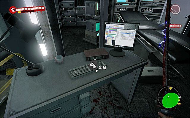 Odwróć się i wyrusz w stronę kolejnego oznaczonego zielonym kolorem obszaru - Przeszukaj laboratorium | Rozdział 13 - Z prądem | Dead Island Riptide - Dead Island Riptide - poradnik do gry