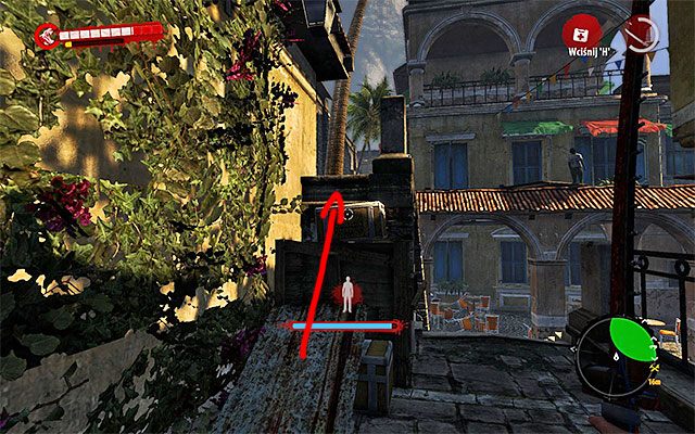 Po dotarciu na dziedziniec za budynkiem z Niną odwróć się i wyjdź po schodach na górę - Damy przodem | Poboczne zadania - Henderson | Dead Island Riptide - Dead Island Riptide - poradnik do gry