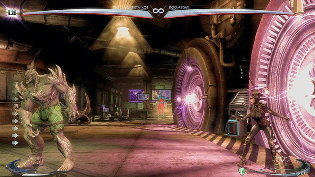 Po prawej stronie areny znajduje się generator energii - Injustice: Ruch Oporu - arena - Injustice Gods Among Us - poradnik do gry