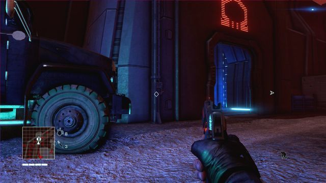 Po chwili dotrzesz do wieży, przy której wejściu znajduje się włącznik alarmu - 1 - You got time to duck? | Zadania główne | Far Cry 3 Blood Dragon - Far Cry 3: Blood Dragon - poradnik do gry