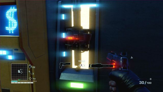 Na szczycie schodów znajdziesz konsolę sklepu, gdzie możesz m - 3 - Punch it | Zadania główne | Far Cry 3 Blood Dragon - Far Cry 3: Blood Dragon - poradnik do gry