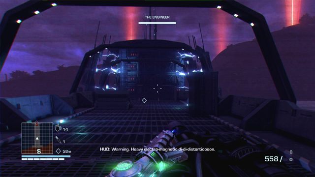 Skieruj się do przejścia widocznego po lewej stronie i zejdź schodami na dół, uważając na wrogie jednostki - 3 - Punch it | Zadania główne | Far Cry 3 Blood Dragon - Far Cry 3: Blood Dragon - poradnik do gry