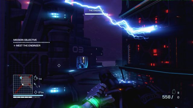 Wróć do pomieszczenia, w którym przebywa inżynier i uzupełnij zapasy - 3 - Punch it | Zadania główne | Far Cry 3 Blood Dragon - Far Cry 3: Blood Dragon - poradnik do gry