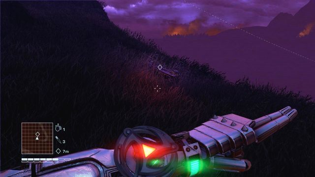 Kieruj się w stronę znacznika celu widocznego na mapie - Hunt the sniper | Far Cry 3 Blood Dragon - Far Cry 3: Blood Dragon - poradnik do gry