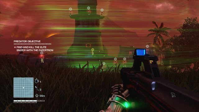 Skieruj się w stronę celu misji - Hunt the sniper | Far Cry 3 Blood Dragon - Far Cry 3: Blood Dragon - poradnik do gry